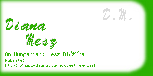 diana mesz business card